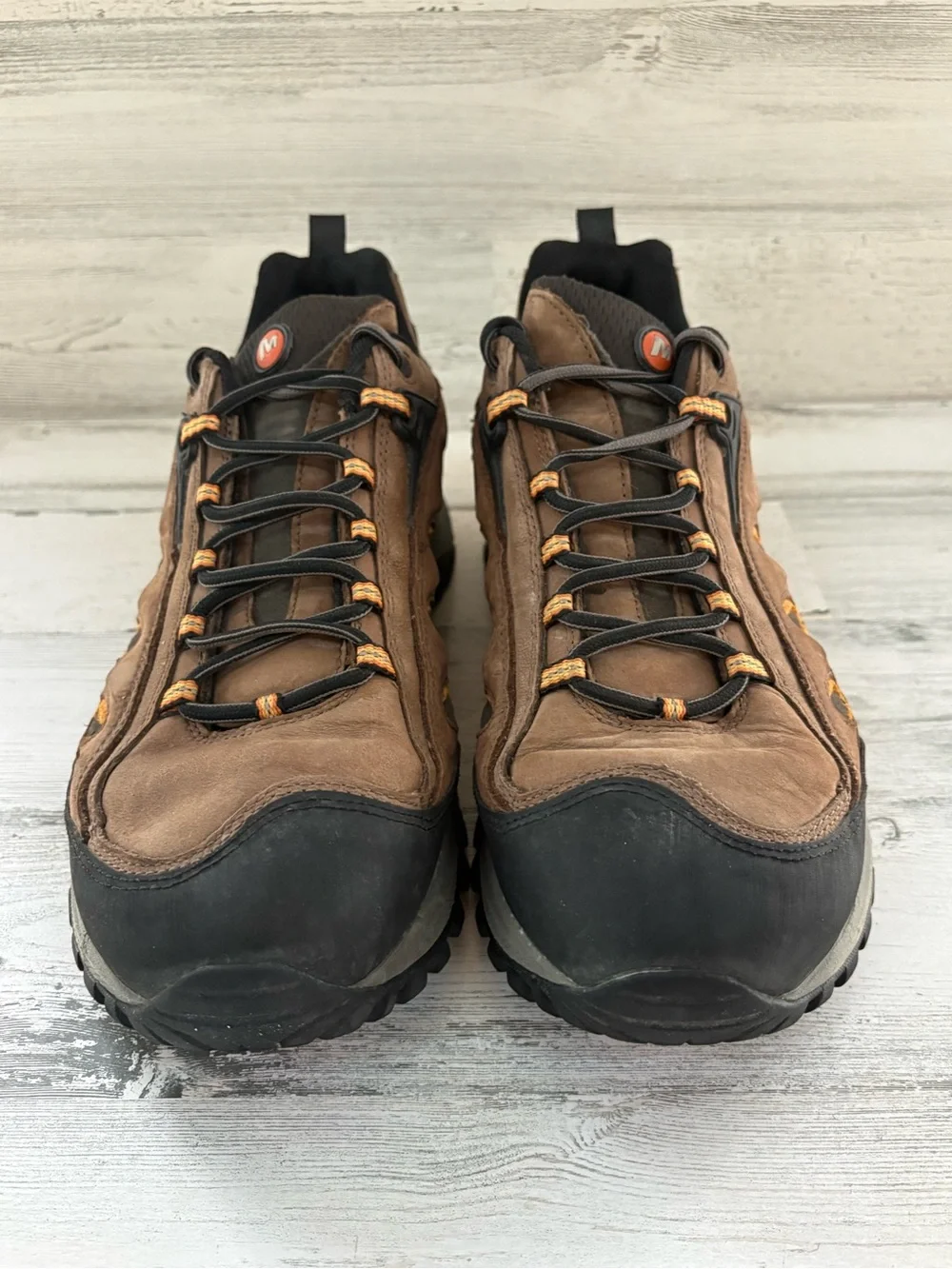 Merrell Men’s Size 12 Chameleon Lace Up Low Top Hiking Shoes In Brown